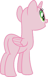 Size: 607x979 | Tagged: safe, artist:sollace, derpibooru exclusive, alicorn, pony, g4, .svg available, base, butt, female, happy, mare, plot, simple background, solo, svg, transparent background, vector