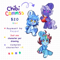 Size: 1280x1280 | Tagged: safe, artist:yun_nhee, oc, oc only, earth pony, pegasus, pony, unicorn, price sheet, solo