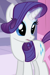 Size: 301x444 | Tagged: safe, screencap, rarity, pony, unicorn, a dog and pony show, g4, season 1, cropped, female, magic, mare, solo