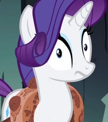Size: 543x613 | Tagged: safe, screencap, rarity, pony, unicorn, a dog and pony show, g4, season 1, cropped, female, frown, mare, surprised, wide eyes