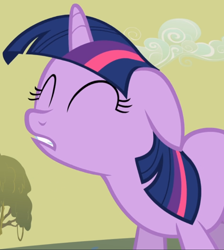 Size: 822x916 | Tagged: safe, screencap, twilight sparkle, pony, unicorn, feeling pinkie keen, g4, season 1, cropped, cute, eyes closed, female, floppy ears, mare, out of context, solo, twiabetes, unicorn twilight