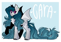 Size: 921x645 | Tagged: safe, artist:dejji_vuu, oc, oc only, bat pony, pony, chest fluff, raised hoof, solo