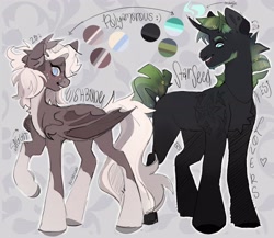 Size: 3083x2678 | Tagged: safe, artist:dejji_vuu, oc, oc only, bat pony, pony, unicorn, duo, high res