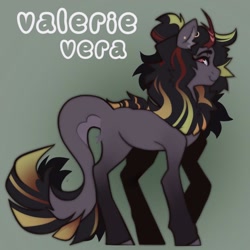 Size: 1058x1058 | Tagged: safe, artist:dejji_vuu, oc, oc only, kirin, pony, gradient background, solo