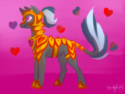 Size: 1280x960 | Tagged: safe, artist:animalstamp, oc, oc:shootin arrow, pony, unicorn, armor, solo