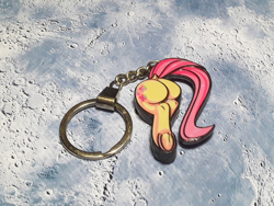 Size: 1280x960 | Tagged: safe, artist:made_by_franch, fluttershy, pegasus, pony, g4, butt, handmade, keychain, plot, solo, trinket