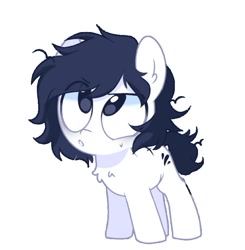 Size: 751x765 | Tagged: safe, artist:inkp0ne, oc, oc only, oc:michel tusche, earth pony, pony, michel is such a cute filly, simple background, solo, white background