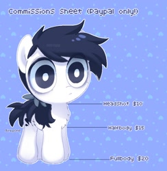 Size: 768x788 | Tagged: safe, artist:inkp0ne, oc, oc only, oc:michel tusche, earth pony, pony, michel is such a cute filly, price sheet