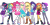 Size: 1471x742 | Tagged: safe, applejack, fluttershy, pinkie pie, rainbow dash, rarity, sci-twi, starlight glimmer, sunset shimmer, twilight sparkle, human, equestria girls, g4, my little pony equestria girls: better together, ankle socks, barrette, beanie, belt, boots, bowtie, clothes, converse, cowboy hat, crossed arms, cutie mark on clothes, denim, denim skirt, eyeshadow, flirting, fluttershy boho dress, frilly design, geode of empathy, geode of fauna, geode of shielding, geode of sugar bombs, geode of super speed, geode of super strength, geode of telekinesis, hairband, hat, high heels, humane eight, humane five, humane seven, humane six, jeans, jewelry, looking at you, magical geodes, makeup, necklace, open-toed shoes, pants, pantyhose, pendant, polo shirt, ponytail, pose, rah rah skirt, rarity peplum dress, ripped jeans, ripped pants, shirt, shoes, shoulderless shirt, skirt, sleeveless, smiling, smiling at you, sneakers, socks, stetson, sweatpants, tank top, torn clothes