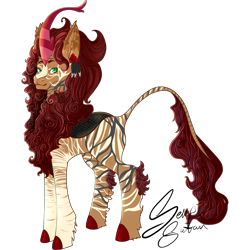 Size: 2183x2183 | Tagged: safe, artist:senpai-satan, oc, oc only, kirin, high res, kirin oc, male, recolor, signature, simple background, stallion, transparent background