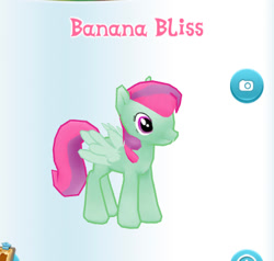Size: 400x380 | Tagged: safe, gameloft, screencap, banana bliss, pony, g4, my little pony: magic princess