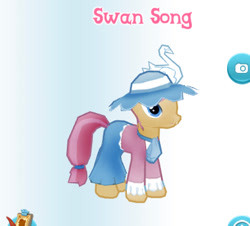 Size: 404x366 | Tagged: safe, gameloft, screencap, swan song, pony, g4, my little pony: magic princess