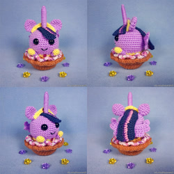 Size: 1000x1000 | Tagged: safe, artist:facja, twilight sparkle, alicorn, pony, g4, amigurumi, crochet, irl, photo, plushie, twilight sparkle (alicorn)