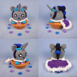 Size: 1000x1000 | Tagged: safe, artist:facja, king sombra, pony, unicorn, g4, amigurumi, crochet, good king sombra, irl, photo, plushie