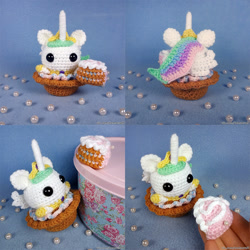 Size: 1000x1000 | Tagged: safe, artist:facja, princess celestia, alicorn, human, pony, g4, amigurumi, cake, cakelestia, crochet, food, hand, irl, photo, plushie