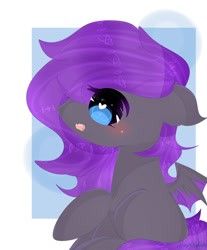 Size: 1024x1238 | Tagged: safe, artist:magicangelstarartist, oc, oc only, bat pony, pony, art trade, female, mare, side view, simple background, solo