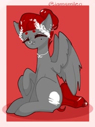 Size: 768x1024 | Tagged: safe, artist:iamsmileo, oc, oc only, pegasus, pony, solo