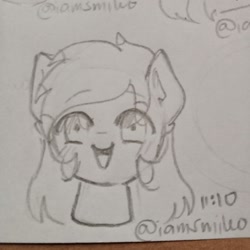 Size: 1892x1892 | Tagged: safe, artist:iamsmileo, oc, oc only, earth pony, pony, solo, traditional art