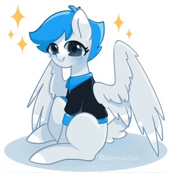 Size: 1024x1024 | Tagged: safe, artist:iamsmileo, oc, oc only, pegasus, pony, simple background, solo, white background