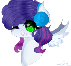 Size: 925x864 | Tagged: safe, artist:magicangelstarartist, oc, oc only, pegasus, pony, female, grin, mare, one eye closed, simple background, smiling, solo, transparent background, wink