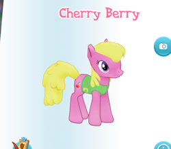 Size: 430x375 | Tagged: safe, gameloft, screencap, cherry berry, pony, g4, my little pony: magic princess