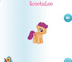 Size: 428x369 | Tagged: safe, gameloft, screencap, scootaloo, pony, g4, my little pony: magic princess