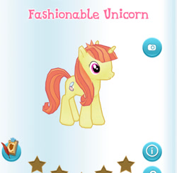 Size: 447x437 | Tagged: safe, gameloft, screencap, citrus blush, pony, g4, my little pony: magic princess