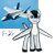 Size: 1000x1000 | Tagged: artist needed, safe, oc, unnamed oc, original species, plane pony, pony, blue eyes, colored hooves, f-35 lightning ii, grin, irl, jet, jet fighter, jet plane, looking at you, male, photo, plane, ponified, real life background, simple background, smiling, smug, solo, stallion, transparent background