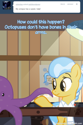 Size: 600x900 | Tagged: safe, artist:adiwan, doctor fauna, earth pony, octopus, pony, ask the vet pony, g4, ask, lamp, solo