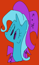 Size: 670x1113 | Tagged: safe, artist:riptyde164, trixie, pony, unicorn, g4, bust, hat, sketch, smiling, solo