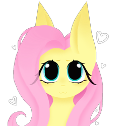 Size: 550x550 | Tagged: safe, artist:_svmm3rr, fluttershy, pegasus, pony, g4, female, heart, looking at you, mare, simple background, solo, transparent background
