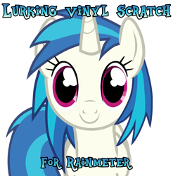 Size: 1000x1015 | Tagged: safe, artist:donkoopa, artist:flamingo1986, part of a set, dj pon-3, vinyl scratch, pony, unicorn, g4, animated at source, happy, looking at you, part of a series, rainmeter, simple background, solo, transparent background