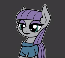 Size: 2048x1833 | Tagged: safe, artist:ewoudcponies, maud pie, earth pony, pony, g4, clothes, female, gray background, mare, simple background, solo