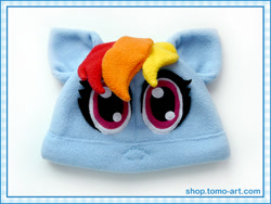 Size: 1000x750 | Tagged: safe, artist:facja, rainbow dash, g4, craft, hat