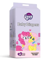 Size: 800x1066 | Tagged: safe, fluttershy, pinkie pie, g4, diaper, irl, photo