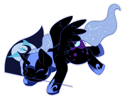 Size: 2763x2203 | Tagged: safe, alternate version, artist:morrigun, nightmare moon, alicorn, pony, g4, armor, clothes, cute, eyes closed, female, flag, high res, horn, mare, new lunar republic, shoes, signature, simple background, solo, transparent background, wings