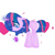 Size: 512x512 | Tagged: safe, artist:magicangelstarartist, twilight sparkle, pony, unicorn, g4, art trade, missing cutie mark, side view, simple background, solo, wrong eye color