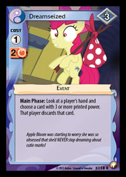 Size: 344x480 | Tagged: safe, enterplay, apple bloom, bloom & gloom, equestrian odysseys, g4, my little pony collectible card game, ccg, merchandise, solo