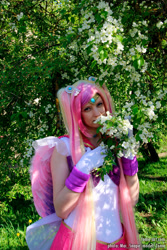 Size: 1000x1500 | Tagged: safe, artist:facja, princess cadance, human, g4, clothes, cosplay, costume, flower, gloves, humanized, irl, irl human, long gloves, photo, sailor moon (series), winged humanization, wings