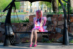 Size: 1500x1000 | Tagged: safe, artist:facja, princess cadance, human, g4, clothes, cosplay, costume, humanized, irl, irl human, photo, sailor moon (series), winged humanization, wings