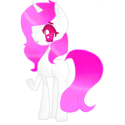 Size: 893x895 | Tagged: safe, artist:magicangelstarartist, oc, oc only, pony, unicorn, art trade, female, mare, raised hoof, side view, simple background, solo