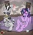 Size: 1879x2000 | Tagged: safe, artist:raventhelemon, twilight sparkle, zecora, alicorn, pony, zebra, g4, bong, cellphone, drug use, drugs, duo, female, highlight sparkle, joint, marijuana, phone, smartphone, smoking, twilight sparkle (alicorn)