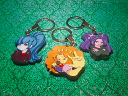 Size: 1280x960 | Tagged: safe, artist:_ellashi_, artist:made_by_franch, adagio dazzle, aria blaze, sonata dusk, human, equestria girls, g4, aria, disguise, disguised siren, handmade, keychain, solo, the dazzlings, trinket