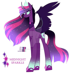 Size: 1280x1319 | Tagged: safe, artist:hate-love12, twilight sparkle, alicorn, pony, equestria girls, g4, corrupted twilight sparkle, deviantart watermark, midnight sparkle, obtrusive watermark, simple background, solo, transparent background, twilight sparkle (alicorn), tyrant sparkle, watermark