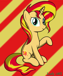Size: 2480x2953 | Tagged: safe, artist:lurfy, sunset shimmer, pony, unicorn, g4, female, high res, solo