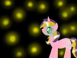 Size: 1024x768 | Tagged: safe, artist:magicangelstarartist, oc, oc only, oc:painter star, pony, unicorn, female, looking offscreen, mare, side view, simple background, solo
