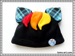 Size: 1000x750 | Tagged: safe, artist:facja, rainbow dash, pegasus, pony, g4, craft, hat, pin