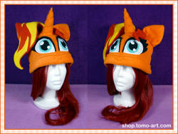 Size: 1000x750 | Tagged: safe, artist:facja, sunset shimmer, pony, unicorn, g4, craft, hat