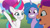 Size: 3072x1727 | Tagged: safe, screencap, izzy moonbow, sunny starscout, zipp storm, alicorn, pegasus, pony, unicorn, g5, mission imponable, my little pony: tell your tale, spoiler:g5, spoiler:my little pony: tell your tale, female, grin, mane stripe sunny, mare, open mouth, open smile, race swap, smiling, starry eyes, sunnycorn, trio, trio female, wingding eyes