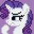 Size: 320x320 | Tagged: safe, artist:anxiouspon, rarity, pony, unicorn, g4, pixel art, purple background, simple background